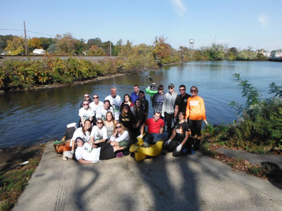 monmouth students from lake cleanup2-credit brockel